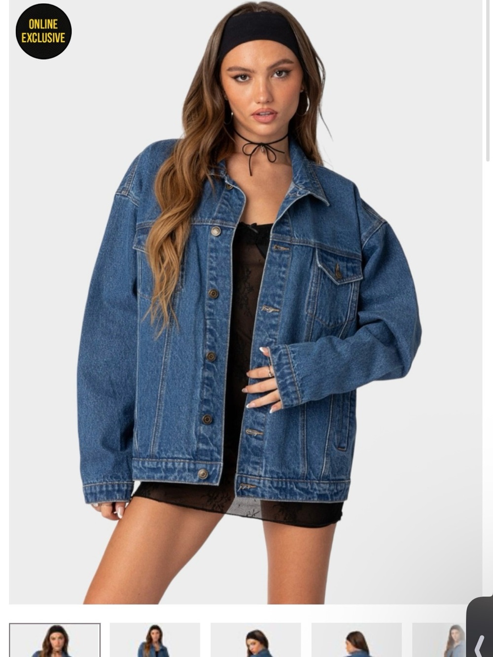 EDIKTED Oversized Jean Jacket-read description